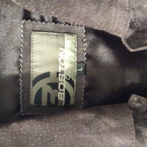 Men's large Boston Outfitters brown suede coat